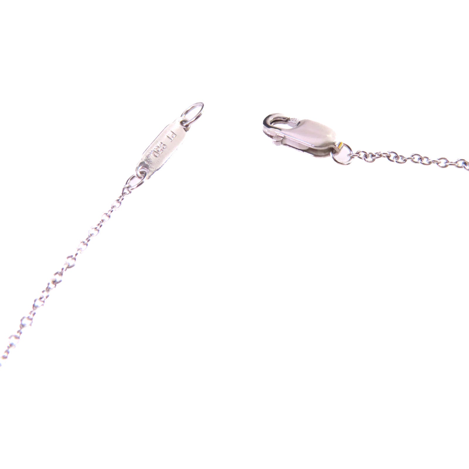 TIFFANY＆CO PT950鉑金/18K白金/0.24ct鑽石Diamond Necklace項鍊