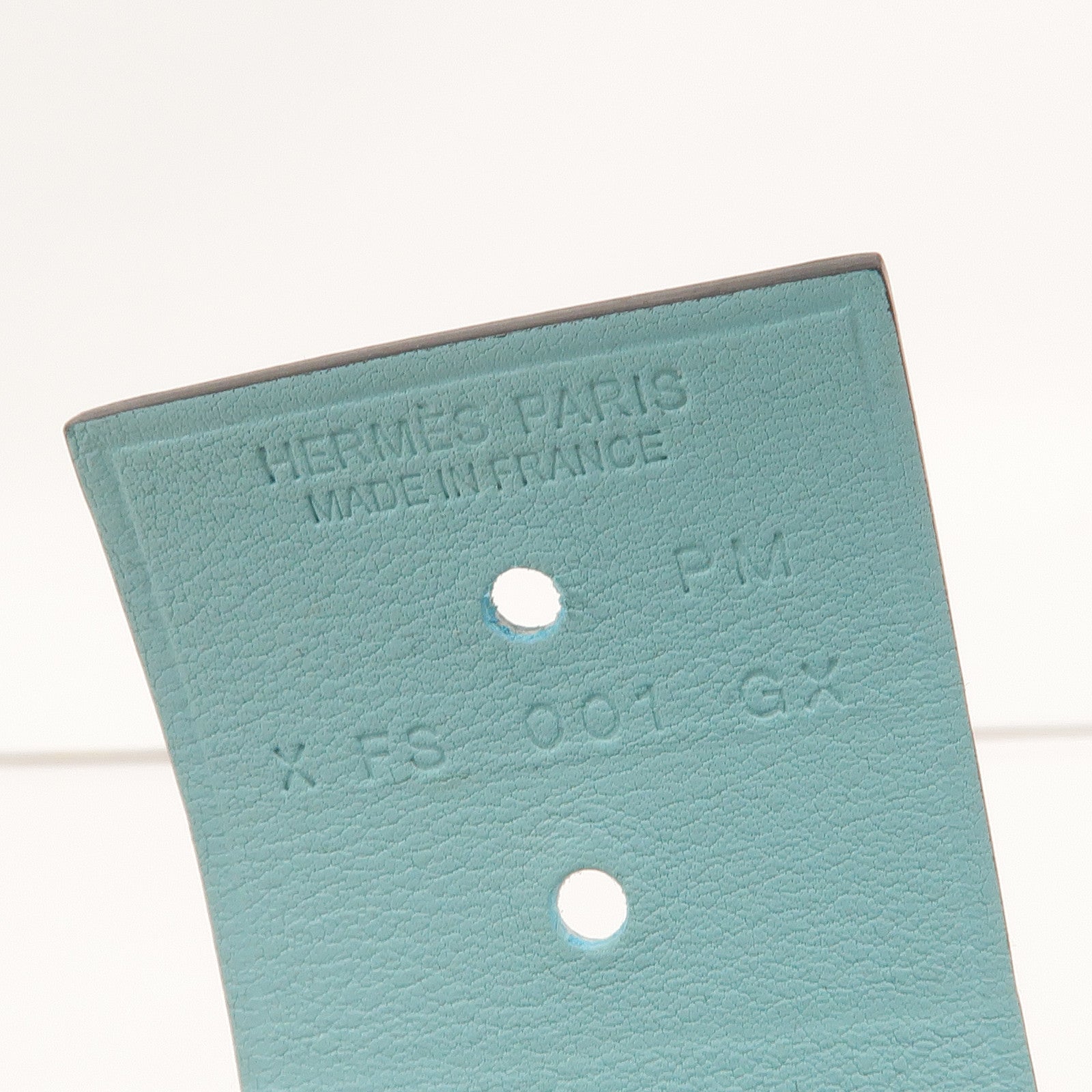HERMES Swift皮革Collier de Chien PM手鐲Bleu Tie/Ciel