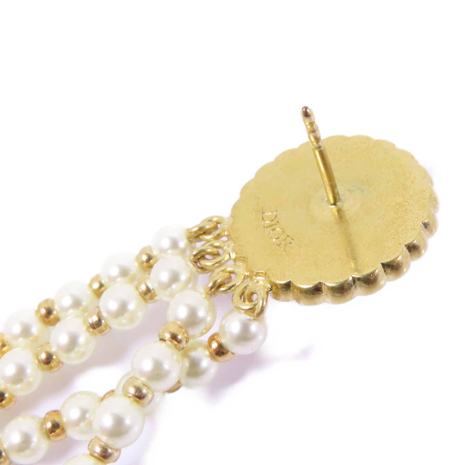 Dior 金屬Earrings耳環粉紅色/白色/金色