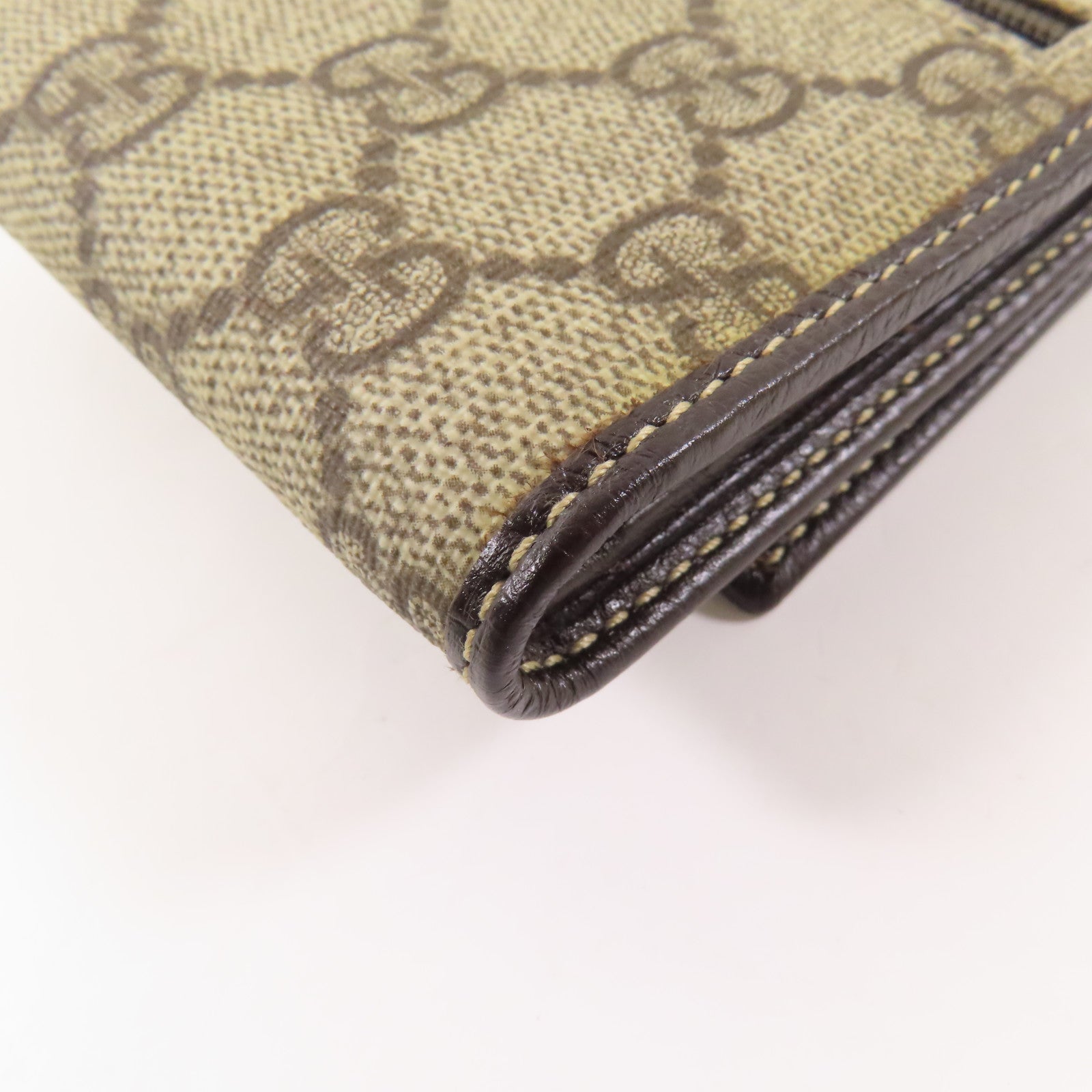 GUCCI 塗層帆布Wallet金扣錢包