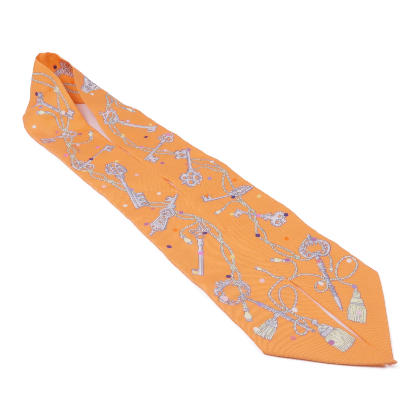 HERMES 絲質Twilly絲巾