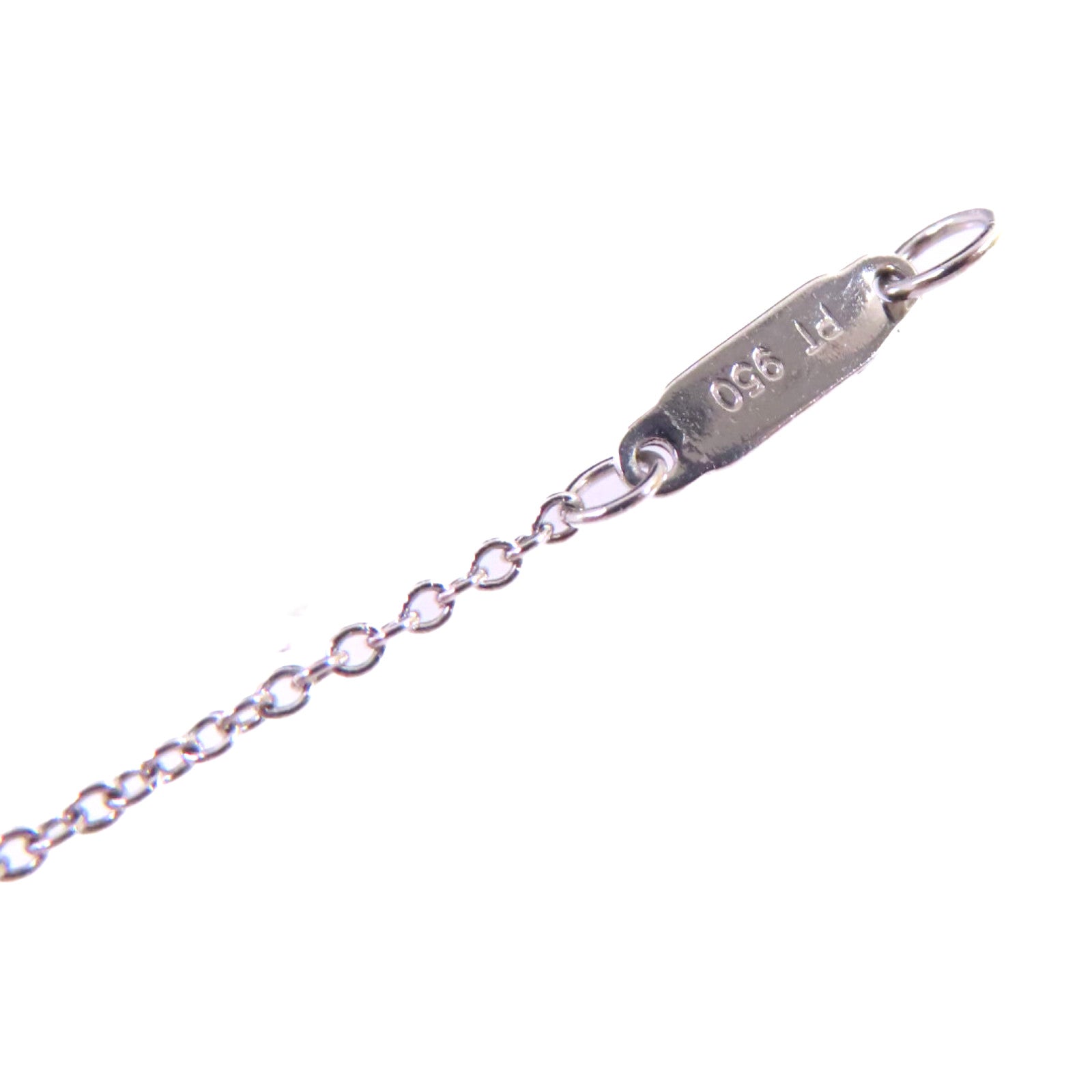TIFFANY＆CO PT950鉑金/18K白金/0.24ct鑽石Diamond Necklace項鍊
