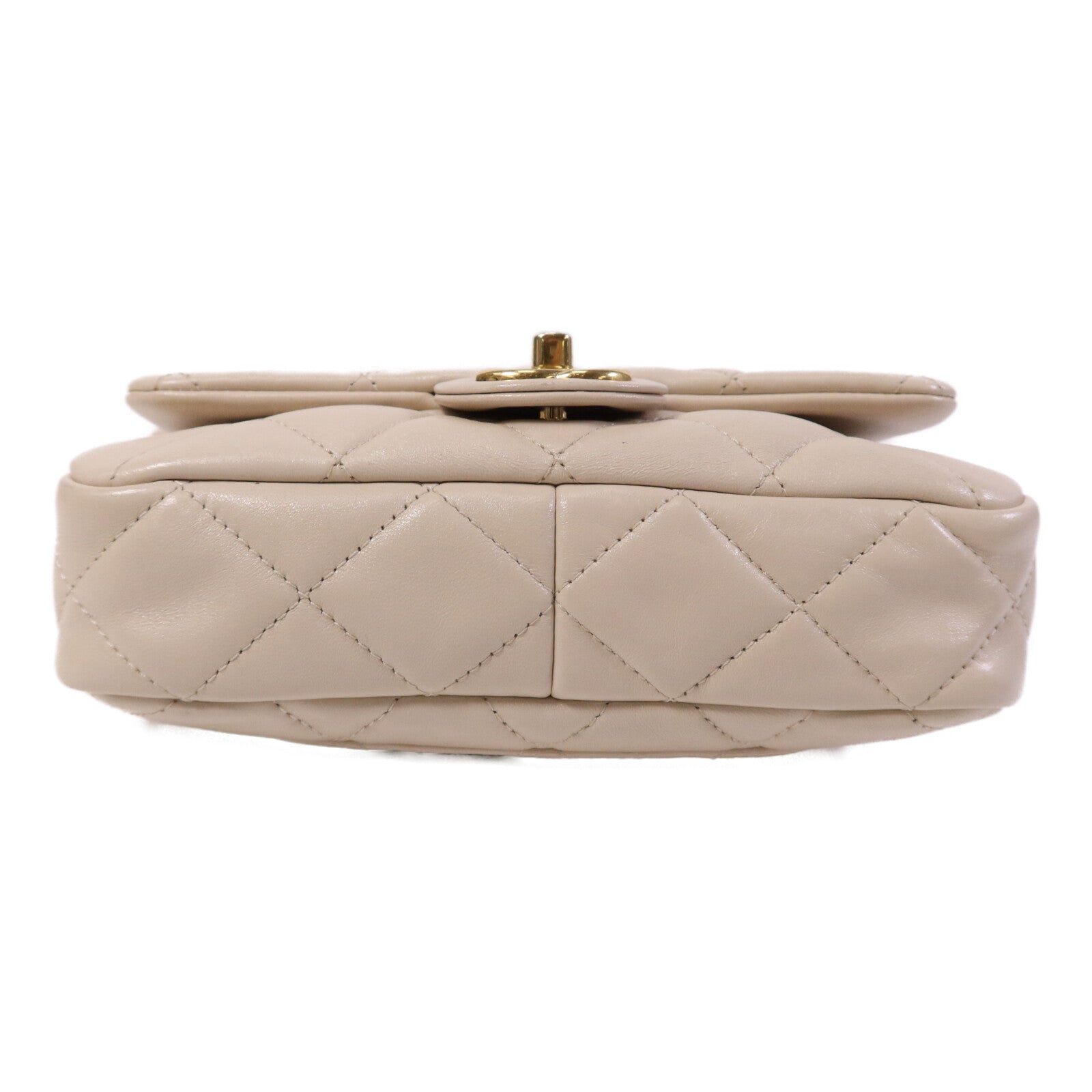 CHANEL 【激減優惠】牛皮皮革Chain Shoulder金扣肩背袋
