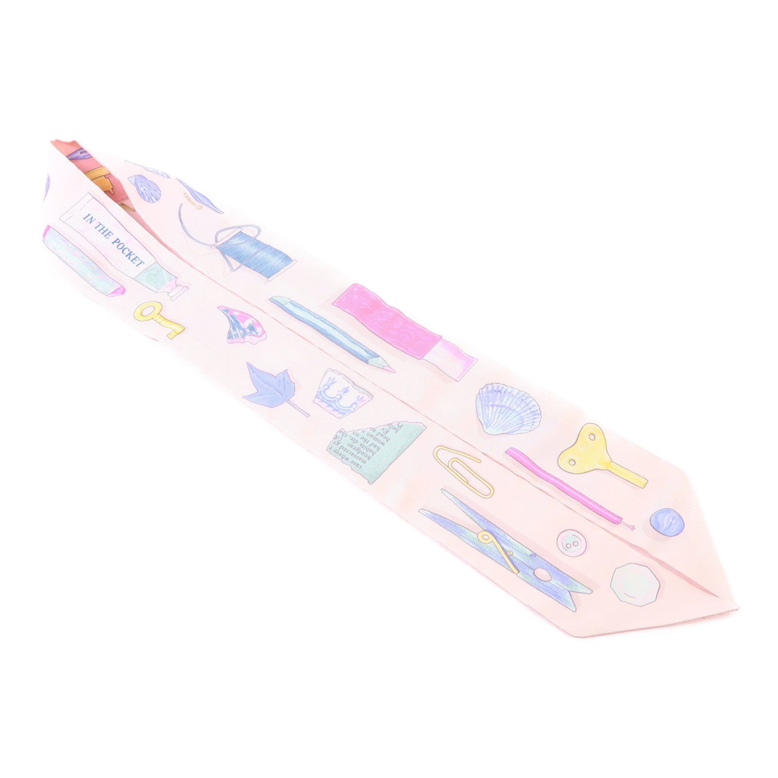 HERMES 絲質Twilly絲巾