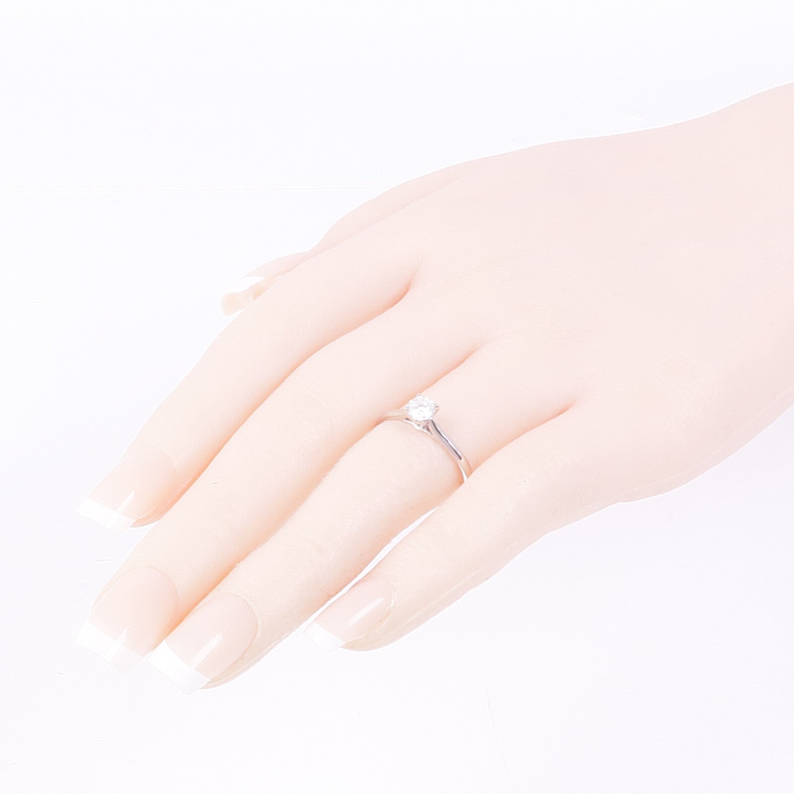 CARTIER PT950鉑金Diamond Engagement Ring鑽石戒指US#7.25