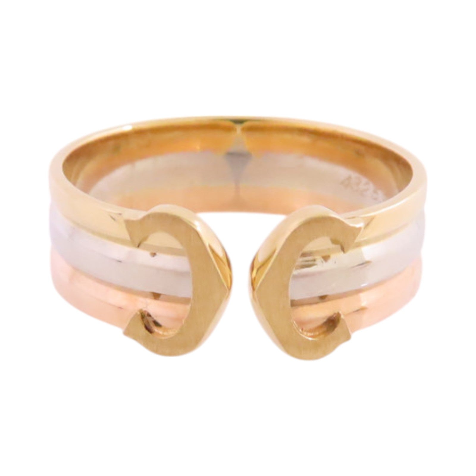 CARTIER 18K白金/黃金/玫瑰金C2 Ring戒指#52/US#6