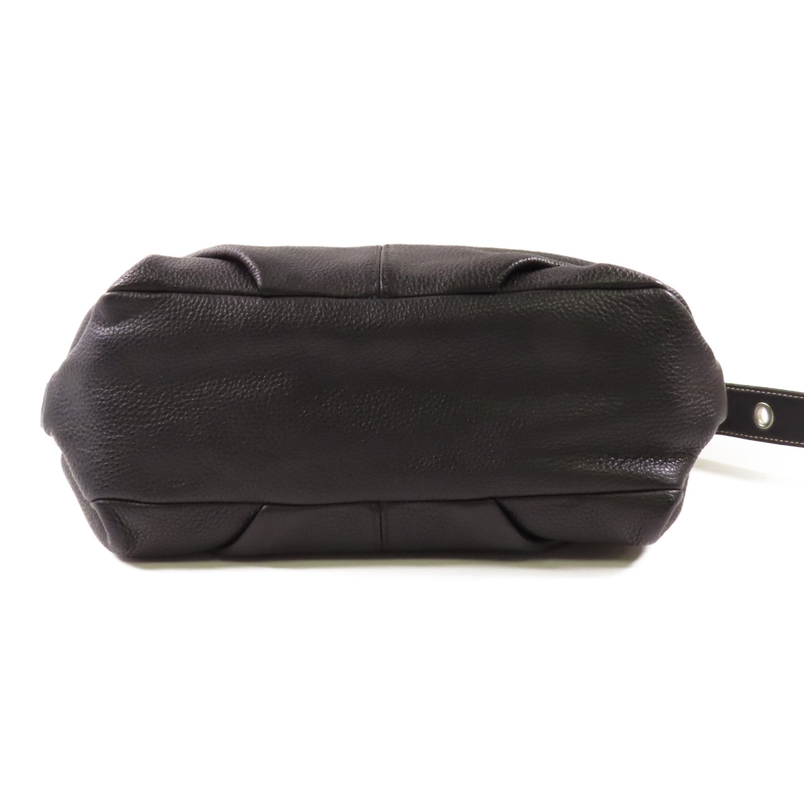 COACH 牛皮皮革Shoulder Bag銀扣肩背袋