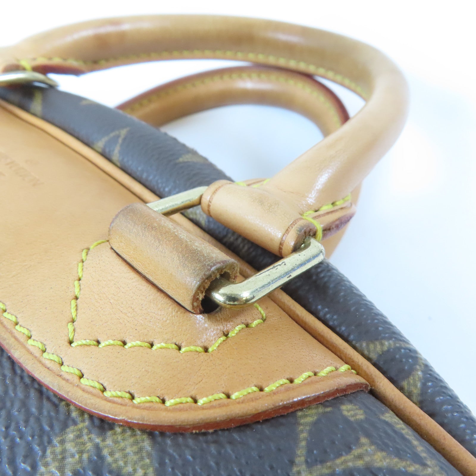 LOUIS VUITTON 【激減優惠】Monogram Trouville Boston Bag金扣手挽袋啡色
