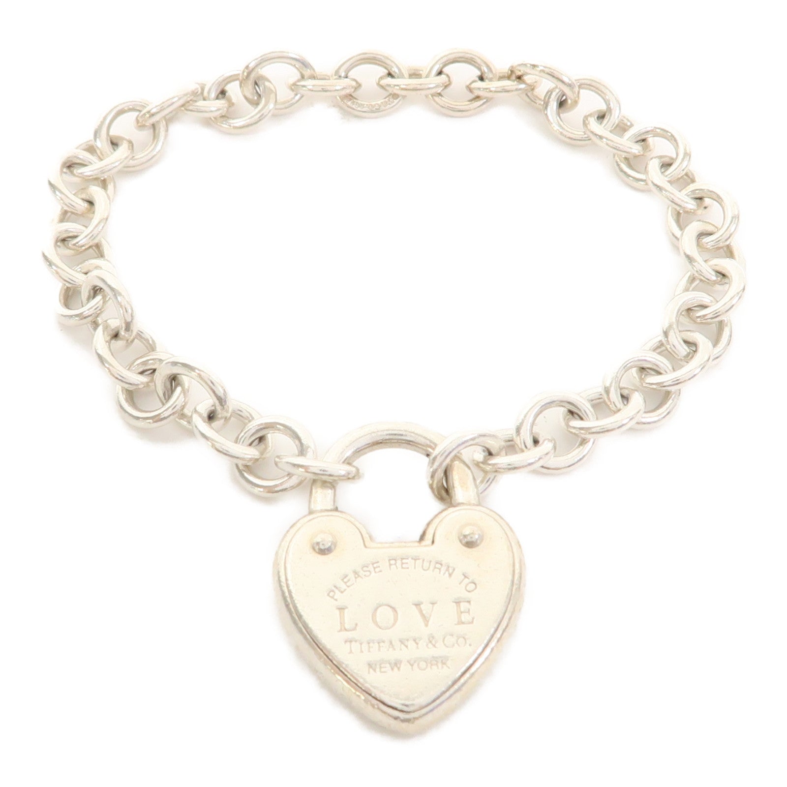 TIFFANY＆CO 925純銀Return to Tiffany Love Lock Bracelet手鏈