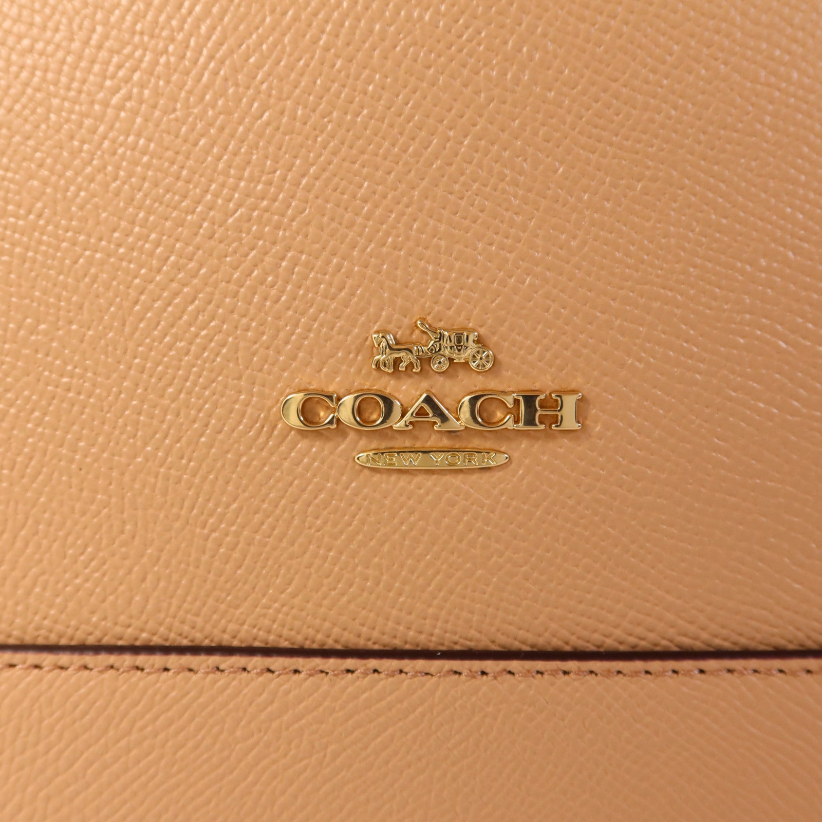 COACH 牛皮皮革2 Way Shoulder Bag金扣手挽肩背兩用袋