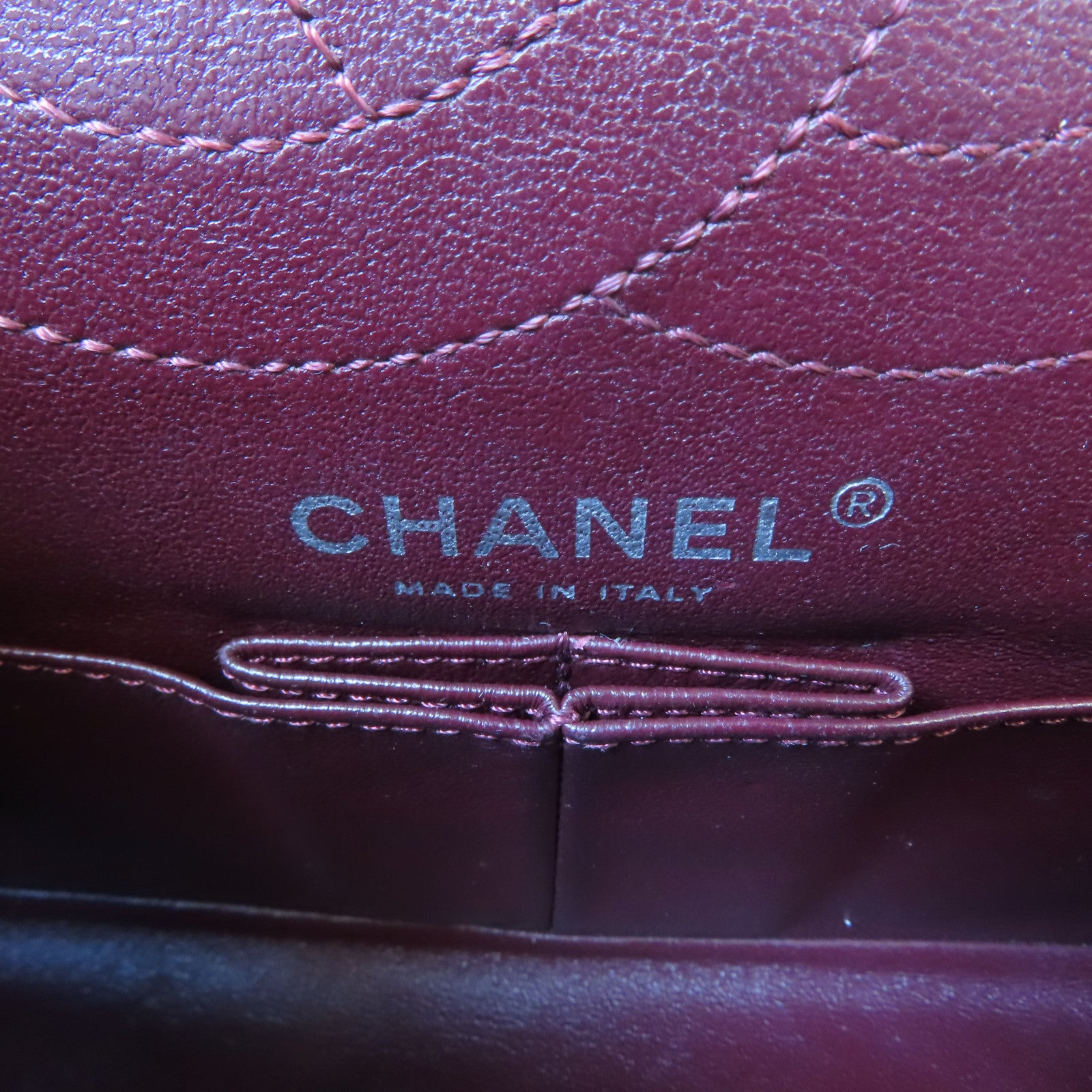 CHANEL 菱格牛皮皮革2.55 Chain Shoulder Bag黑扣鏈帶肩背袋黑色