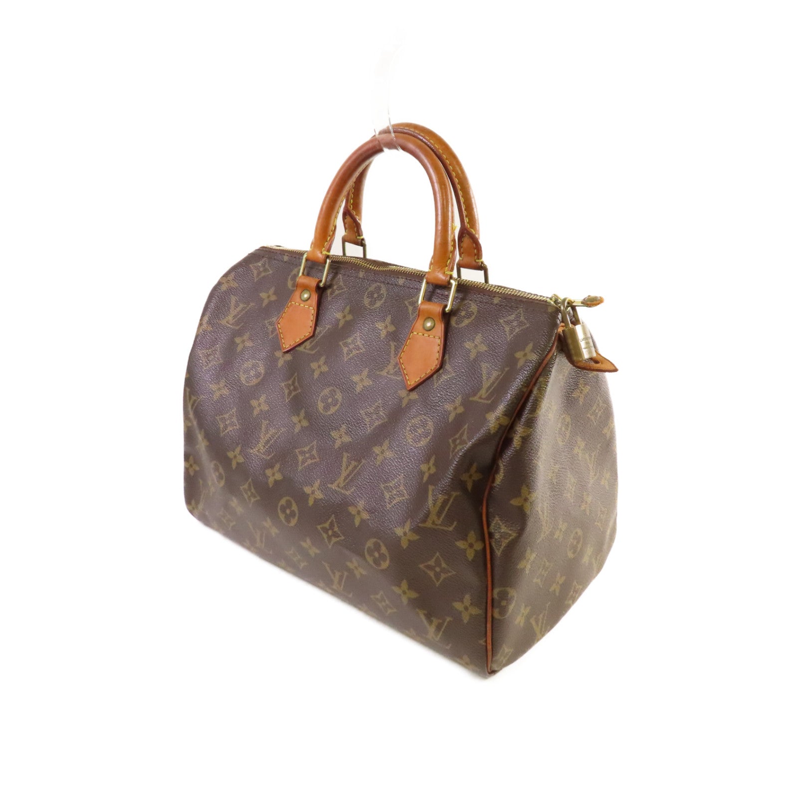LOUIS VUITTON 【激減優惠】Monogram Speedy 30金扣手挽袋啡色