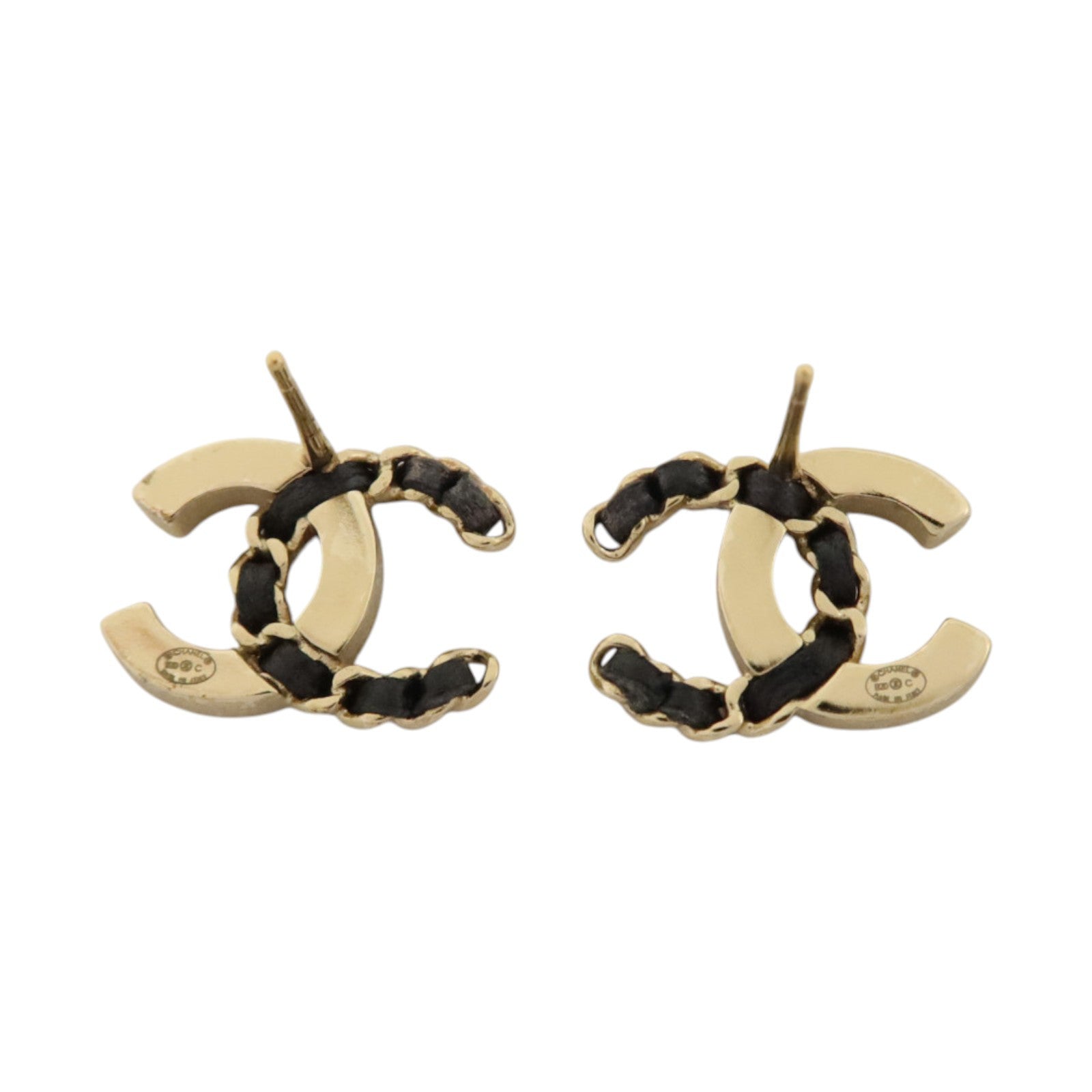 CHANEL 金屬/皮革Earrings耳環