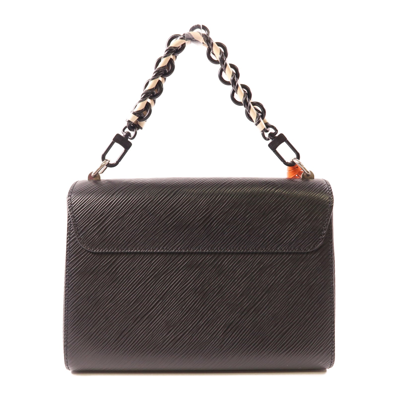 LOUIS VUITTON Epi Twist MM銀扣鏈帶手挽肩背兩用袋
