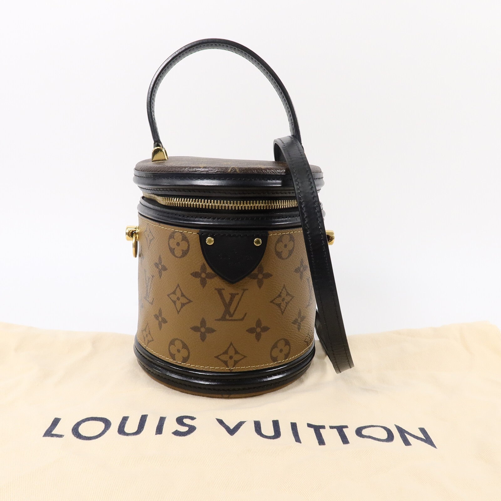 LOUIS VUITTON Monogram Reverse Cannes手挽肩背兩用袋