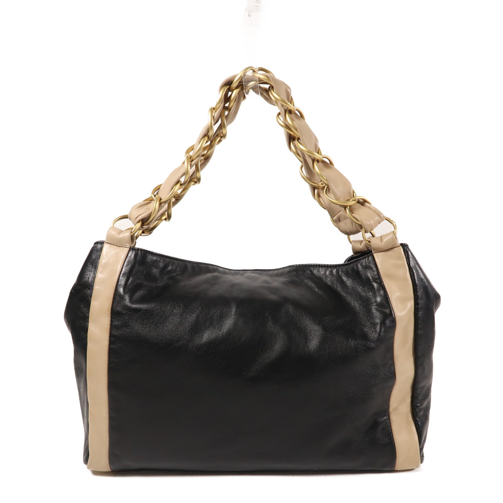 CHANEL 羊皮皮革Shoulder Bag金扣肩背袋