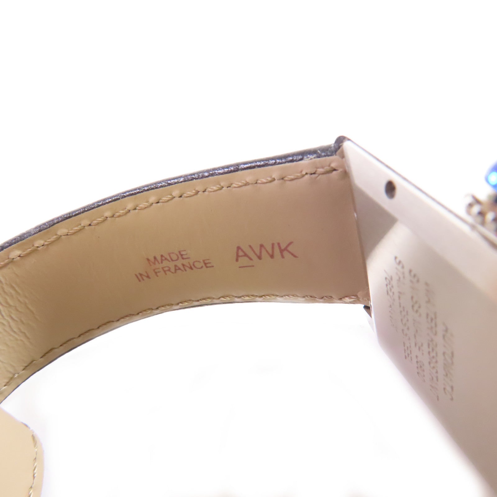 CARTIER Tank Solo XL Watch不鏽鋼/牛皮皮革帶自動機芯手錶白色/黑色