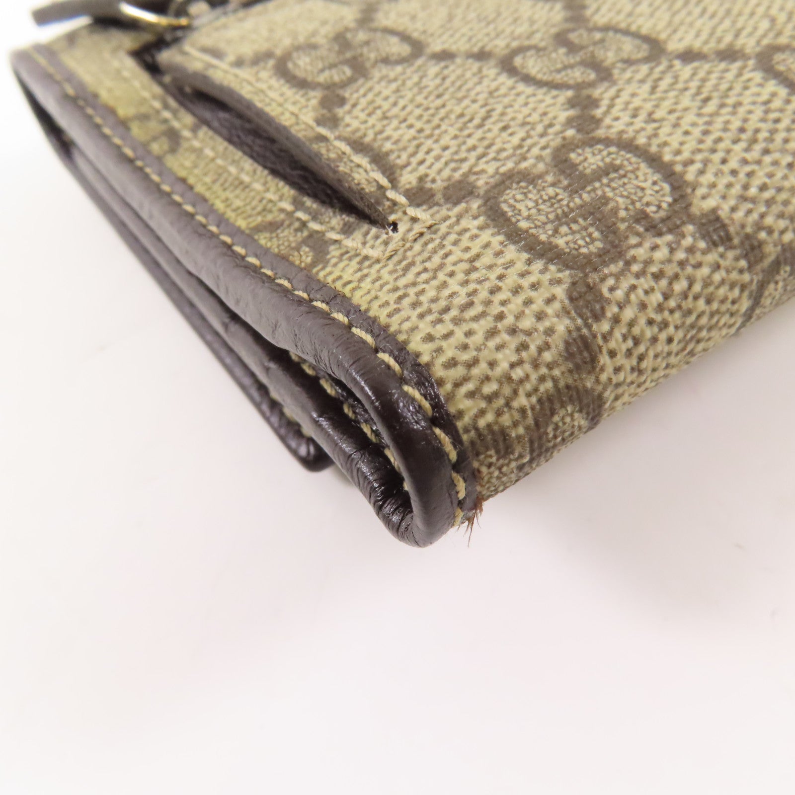 GUCCI 塗層帆布Wallet金扣錢包