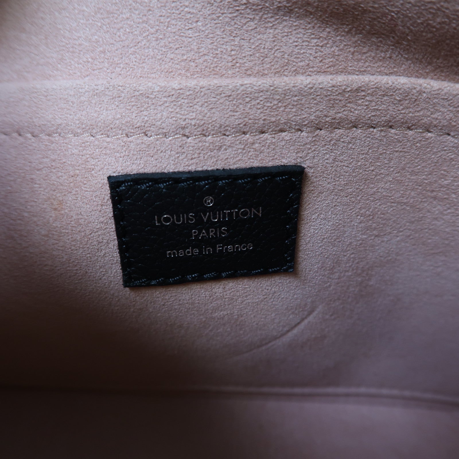 LOUIS VUITTON Epi Marelle銀扣肩背袋黑色