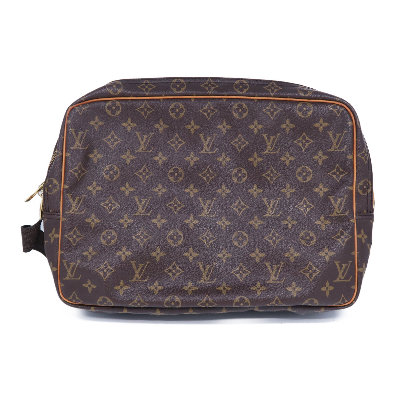 LOUIS VUITTON 【激減優惠】Monogram Reporter GM金扣肩背袋啡色