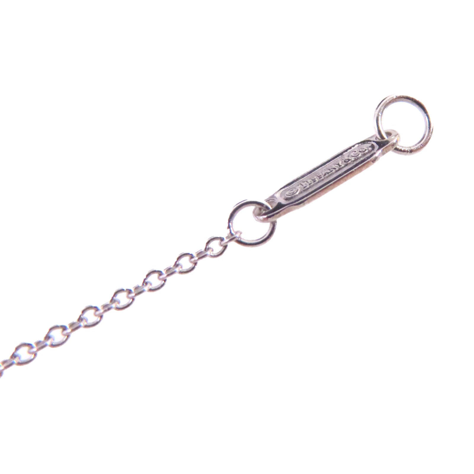 TIFFANY＆CO PT950鉑金/18K白金/0.24ct鑽石Diamond Necklace項鍊