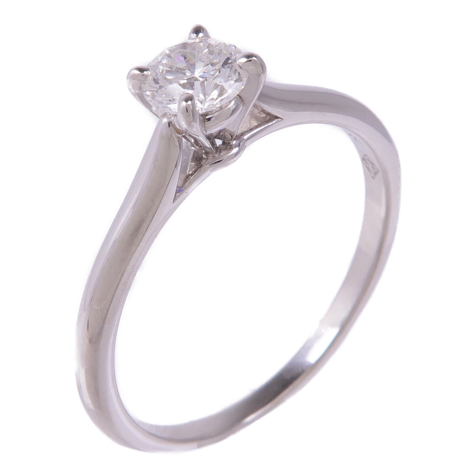 CARTIER PT950鉑金Diamond Engagement Ring鑽石戒指US#7.25