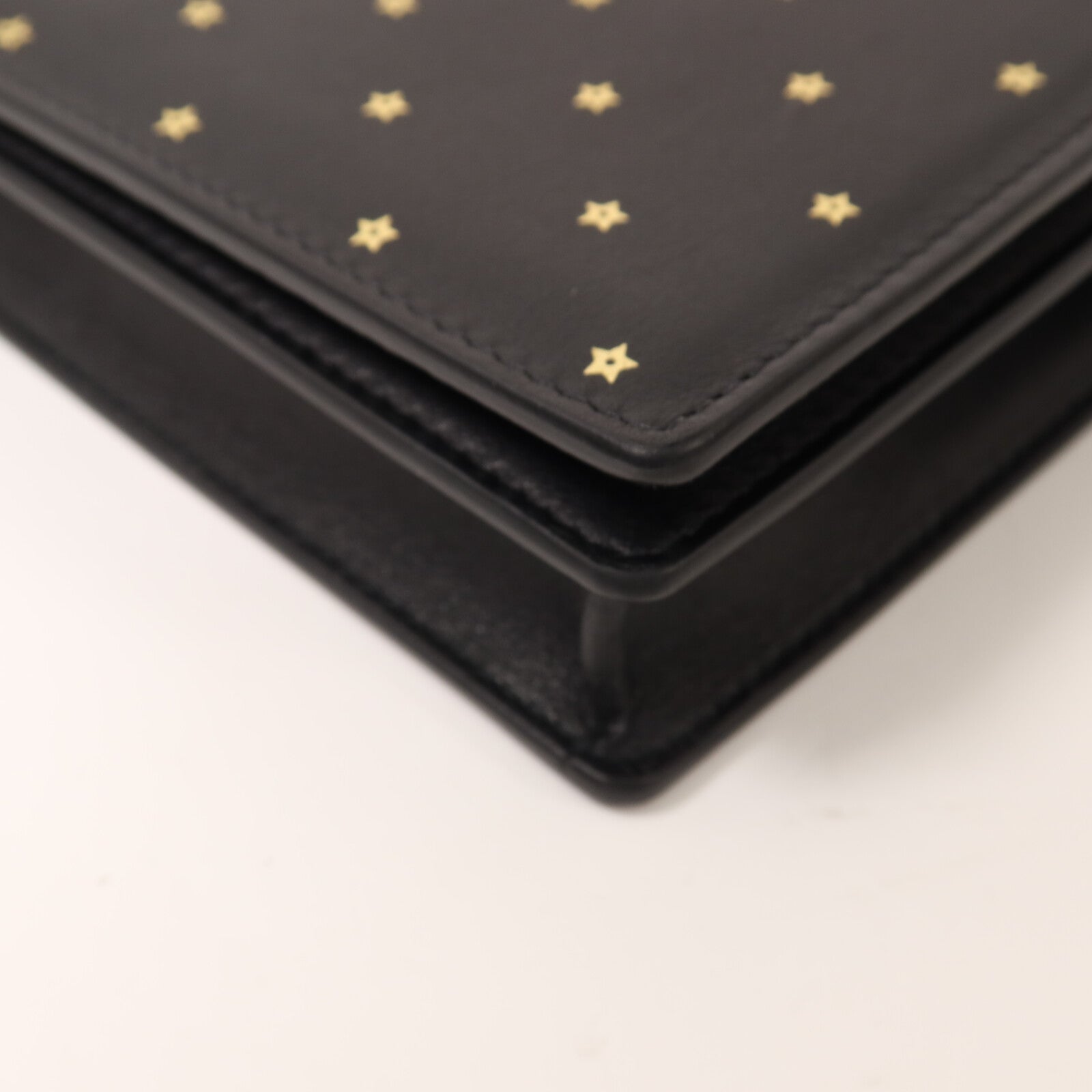 Dior 牛皮皮革Stars Wallet On Chain金扣鏈帶肩背袋