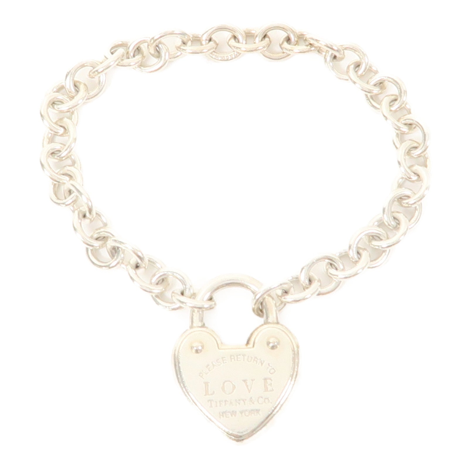 TIFFANY＆CO 925純銀Return to Tiffany Love Lock Bracelet手鏈