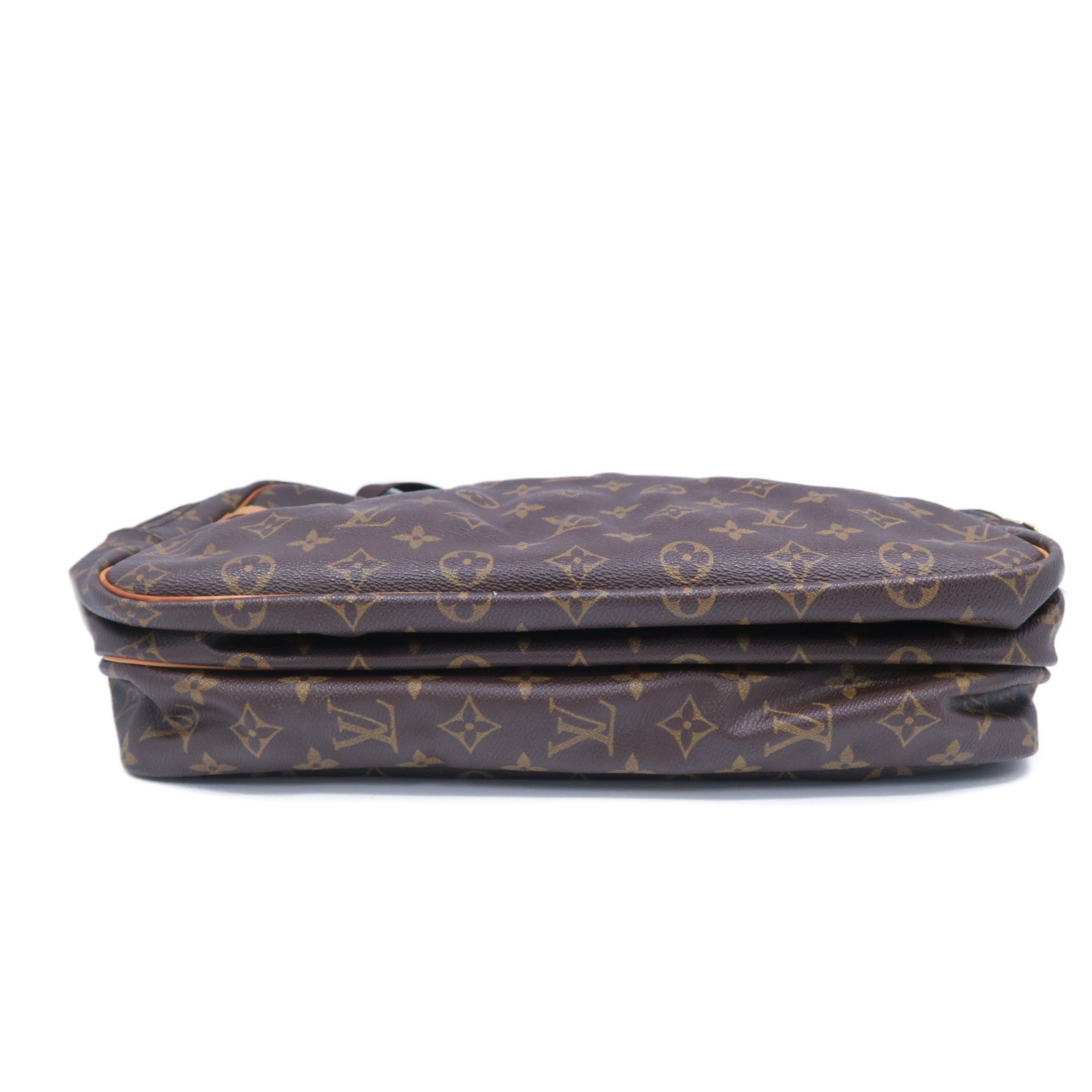 LOUIS VUITTON 【激減優惠】Monogram Reporter GM金扣肩背袋啡色