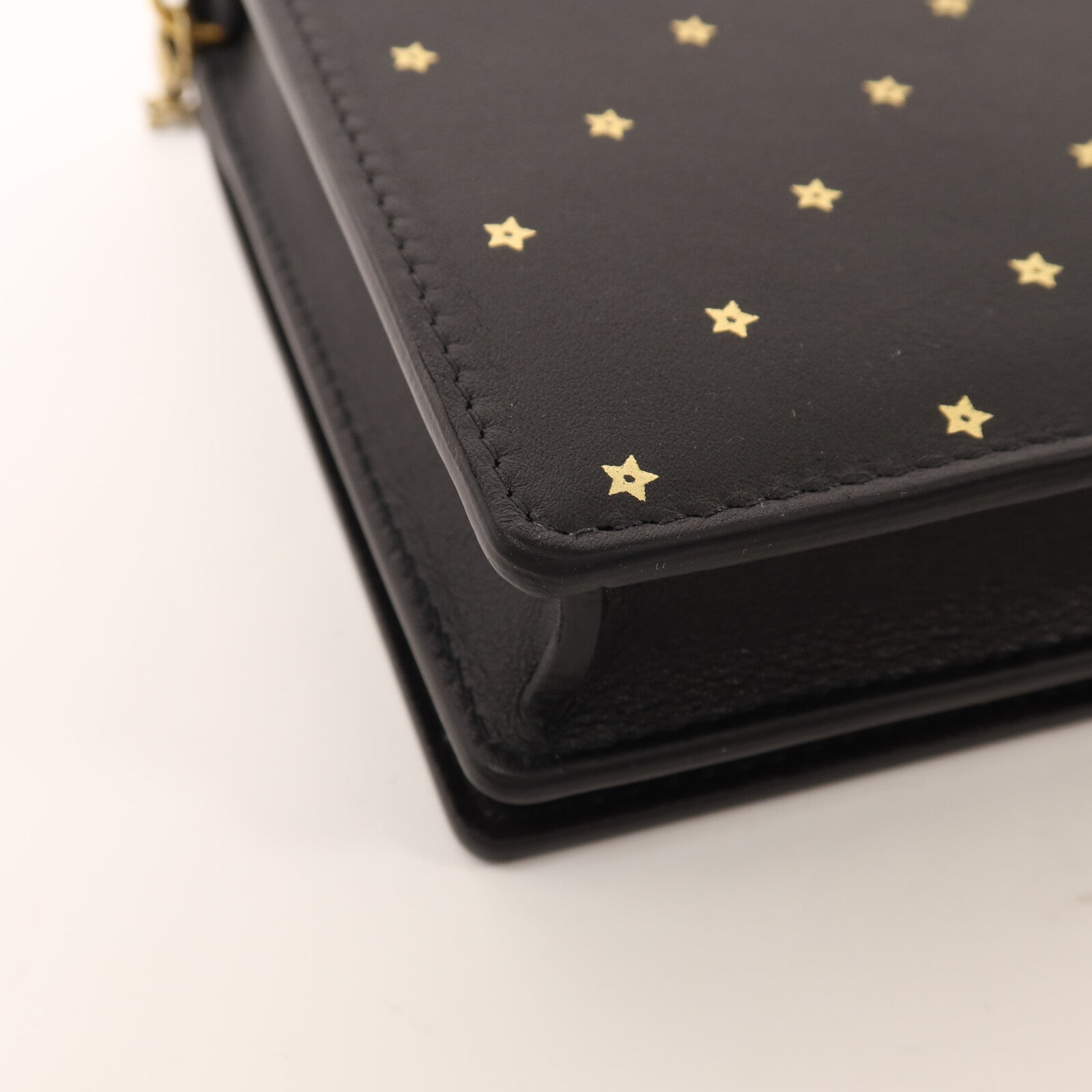 Dior 牛皮皮革Stars Wallet On Chain金扣鏈帶肩背袋