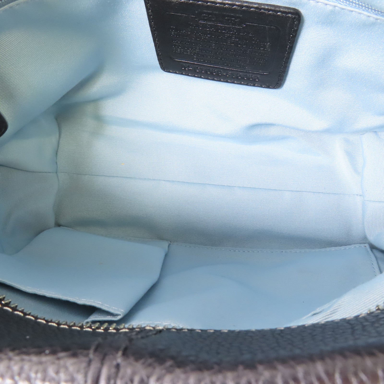 COACH 牛皮皮革Shoulder Bag銀扣肩背袋
