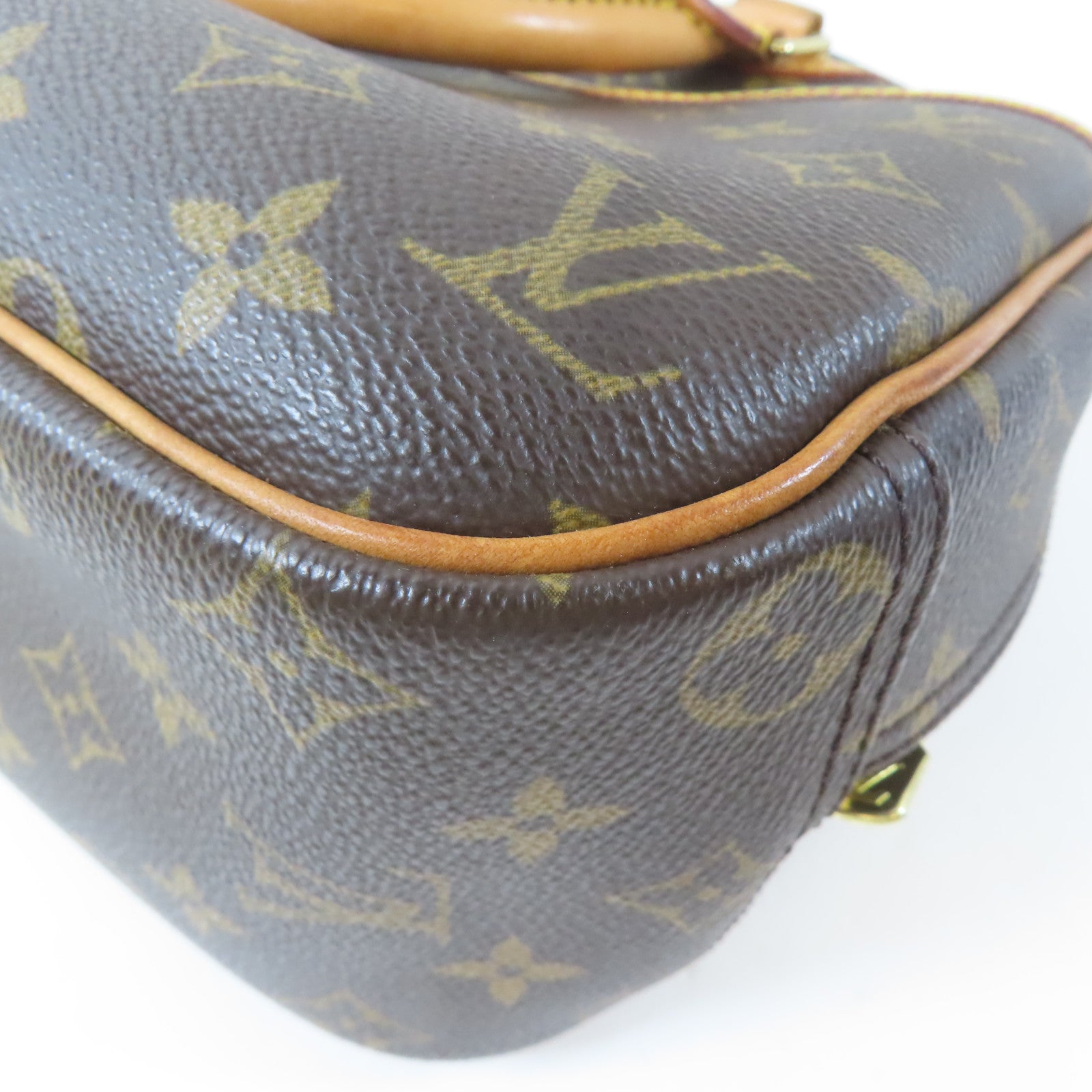LOUIS VUITTON 【激減優惠】Monogram Trouville Boston Bag金扣手挽袋啡色