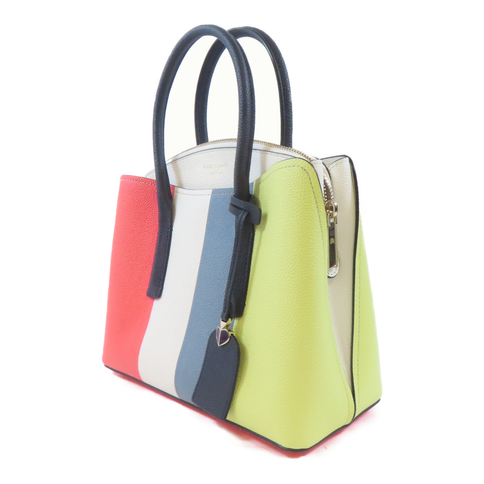 Kate Spade 牛皮皮革2Way Shoulder Bag銀扣手挽肩背兩用袋白色/粉橙色/黃色/淺藍色