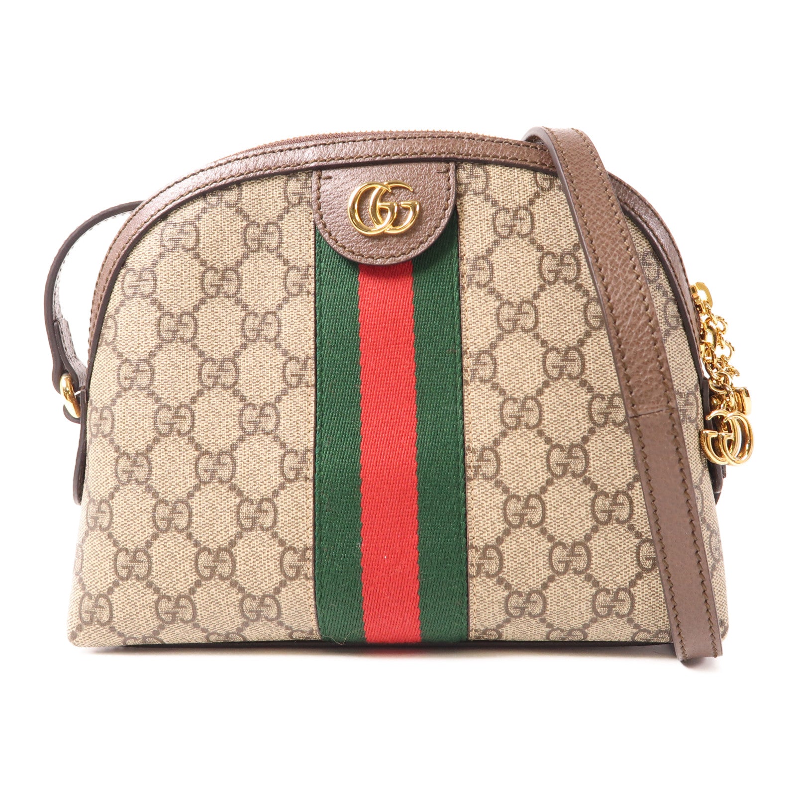 GUCCI 塗層帆布Ophidia GG金扣肩背袋