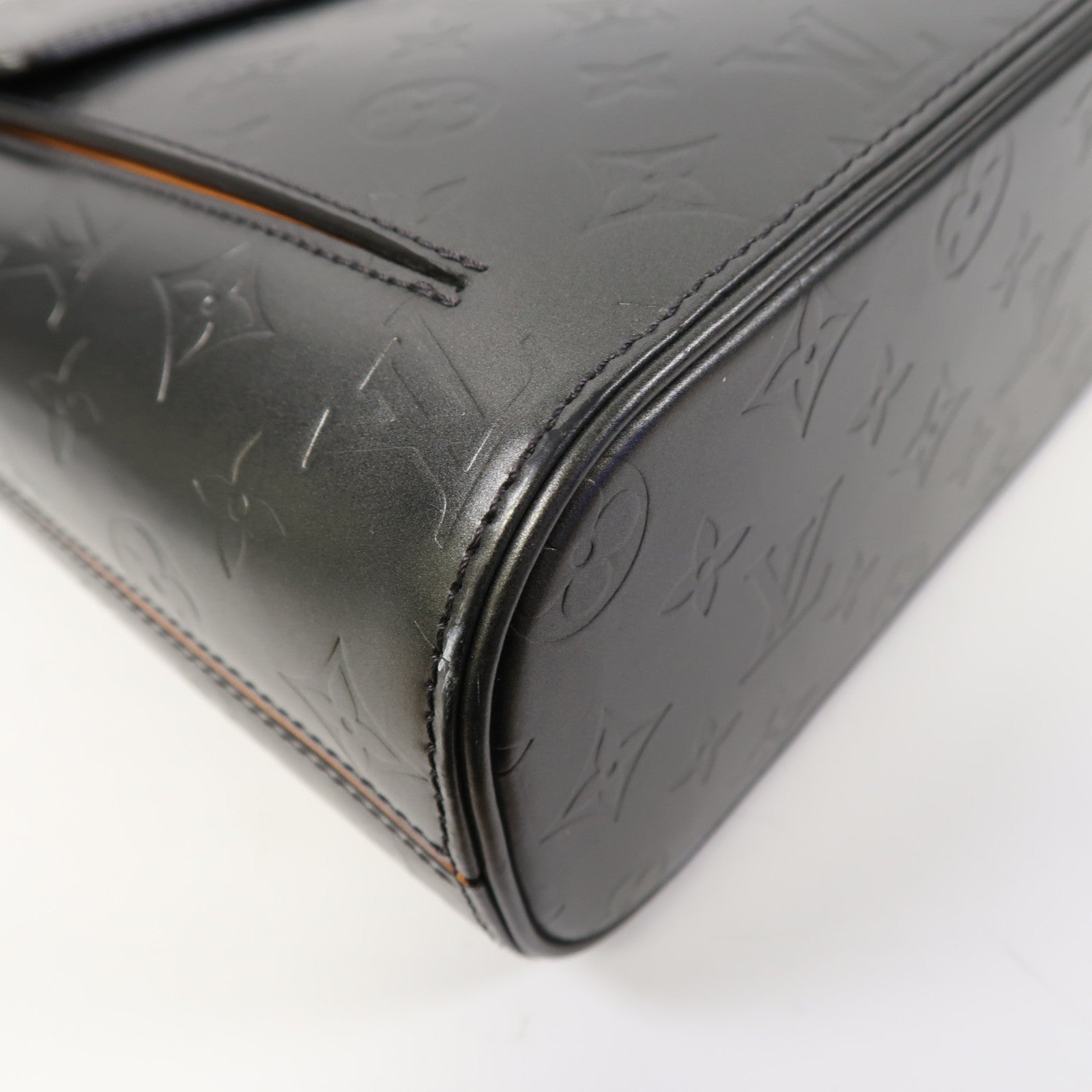 LOUIS VUITTON Monogram Mat Wilwood Tote Bag銀扣肩背袋銀色