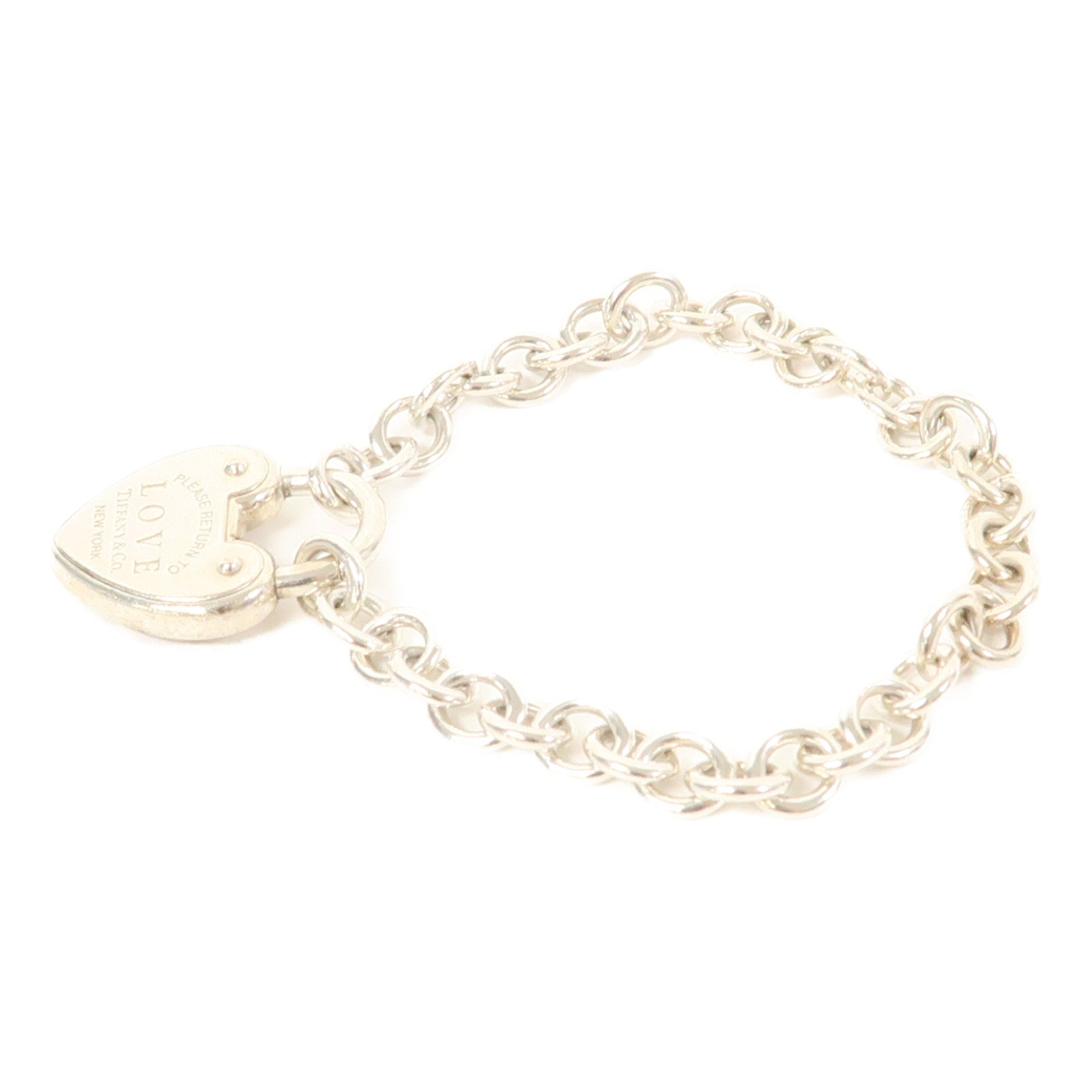 TIFFANY＆CO 925純銀Return to Tiffany Love Lock Bracelet手鏈
