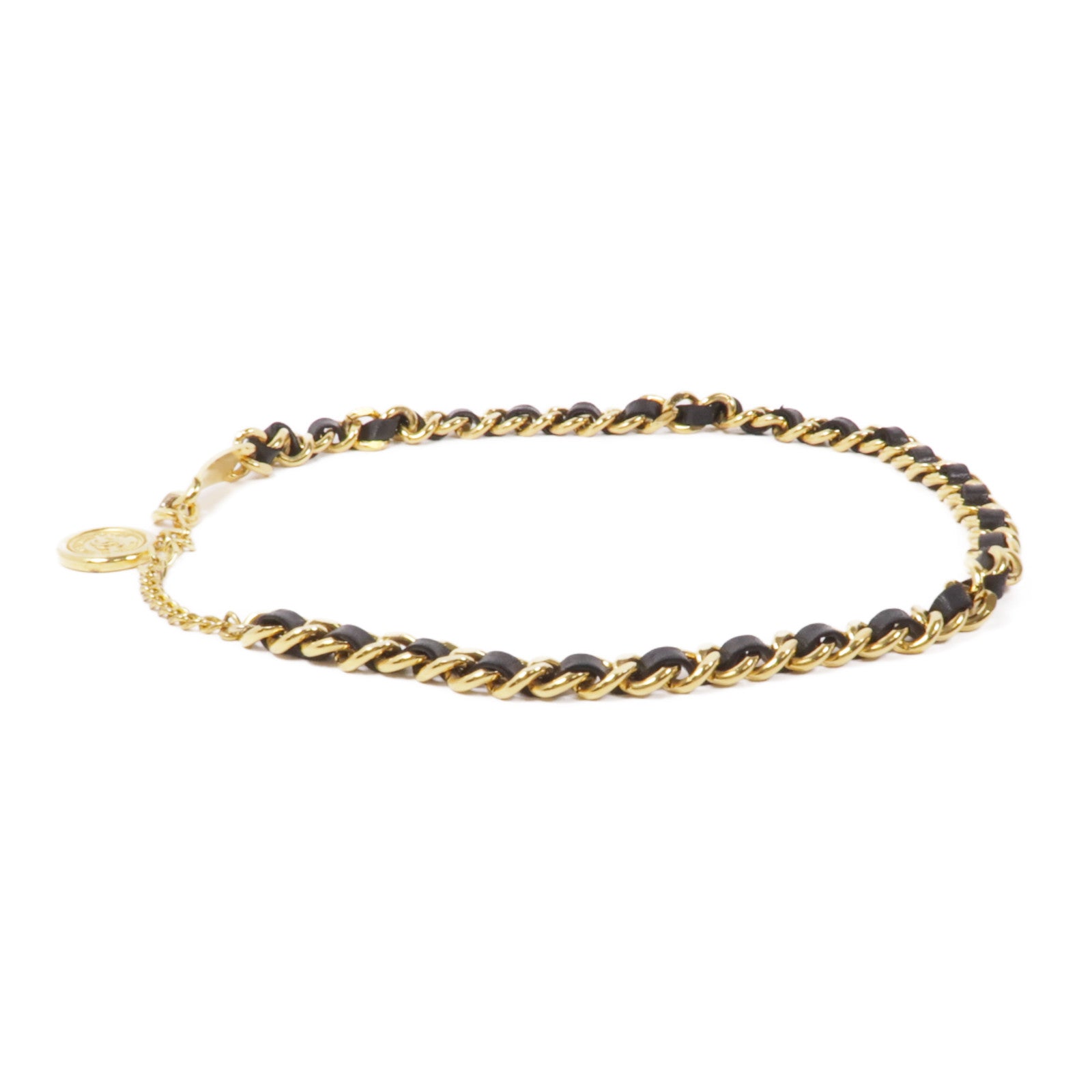 CHANEL 皮革/金屬Vintage Chain Belt皮帶
