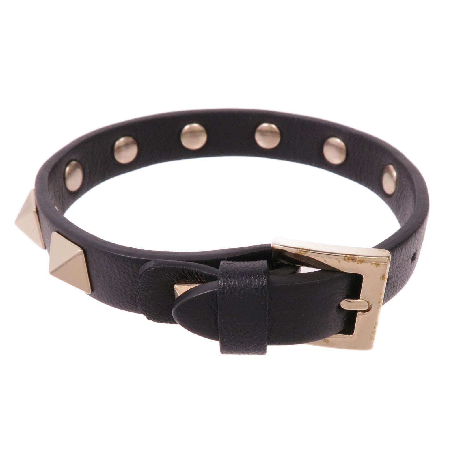 Valentino 牛皮皮革/金屬Bracelet手帶