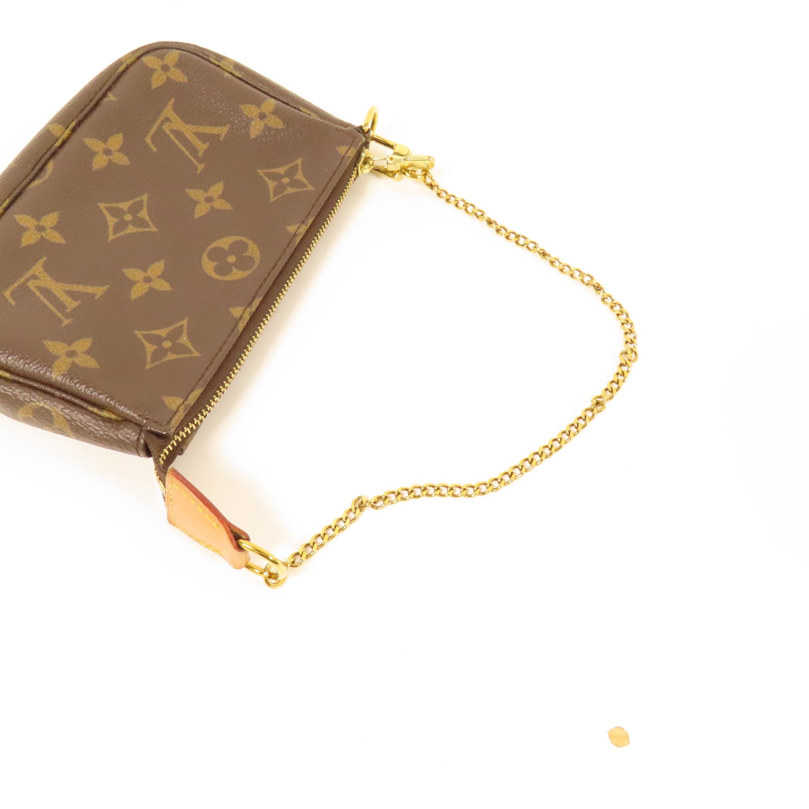 LOUIS VUITTON Monogram Mini Pochette Accessoires金扣手挽袋