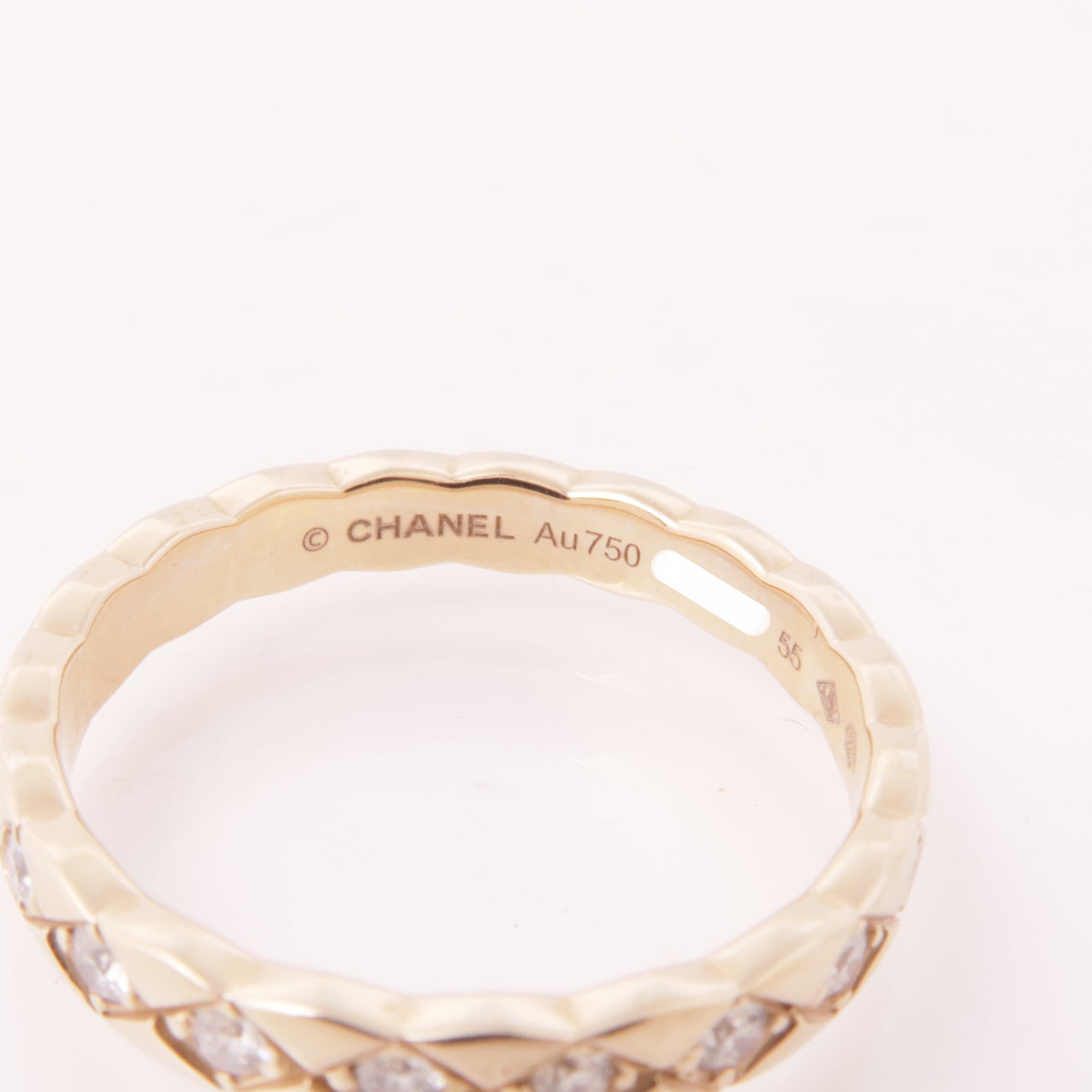 CHANEL 18K玫瑰金Coco Crush戒指CHANEL#55/US#7