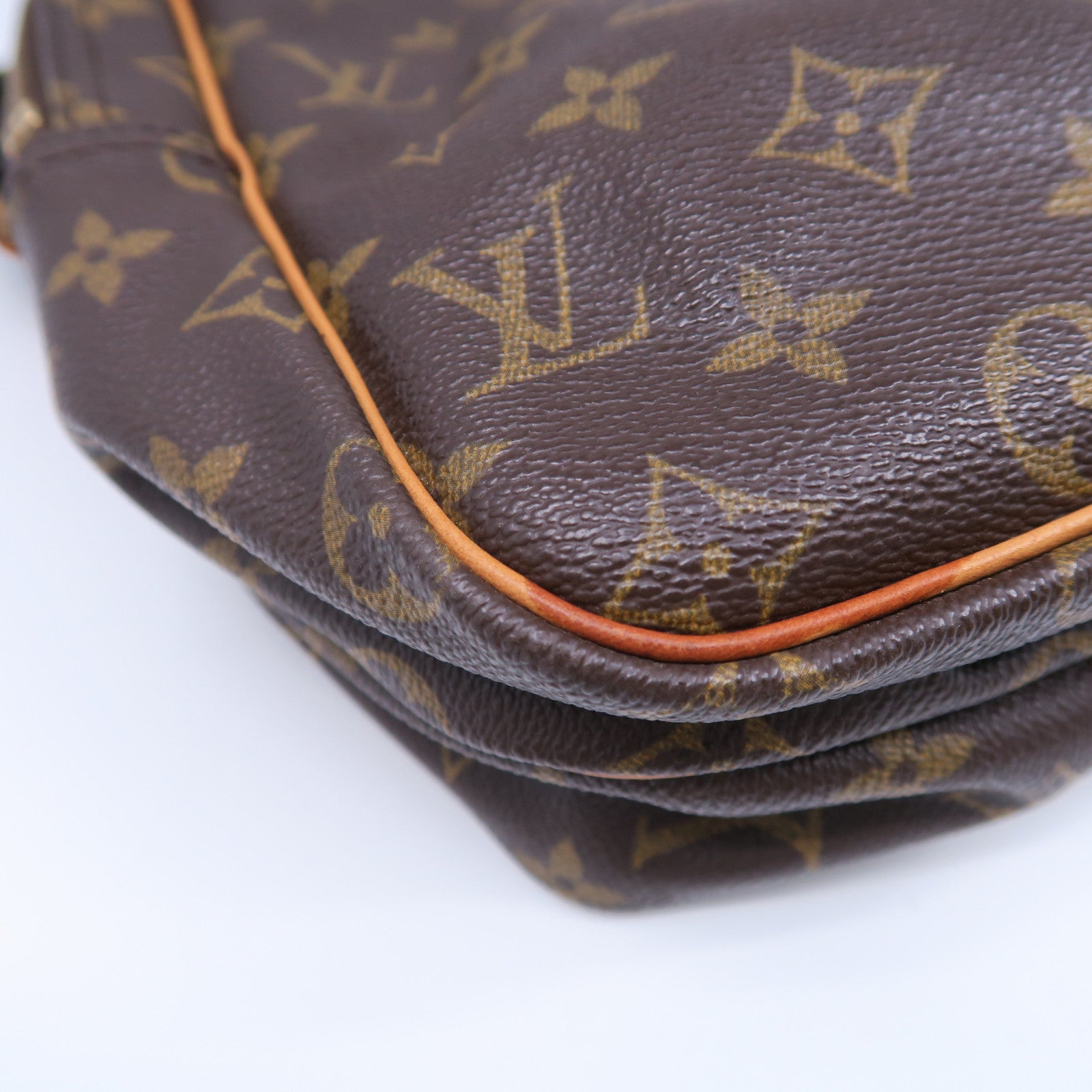 LOUIS VUITTON 【激減優惠】Monogram Reporter GM金扣肩背袋啡色