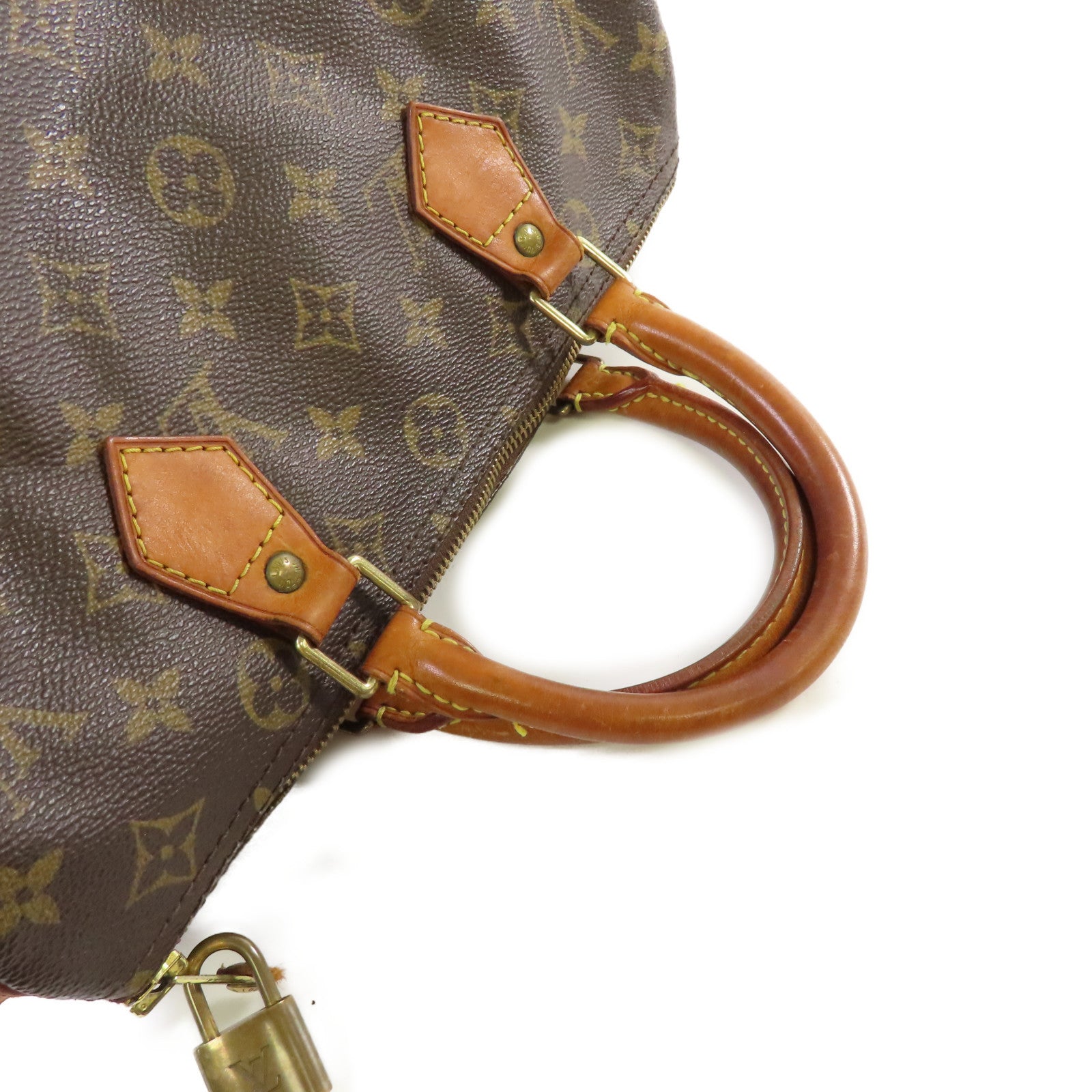 LOUIS VUITTON 【激減優惠】Monogram Speedy 30金扣手挽袋啡色