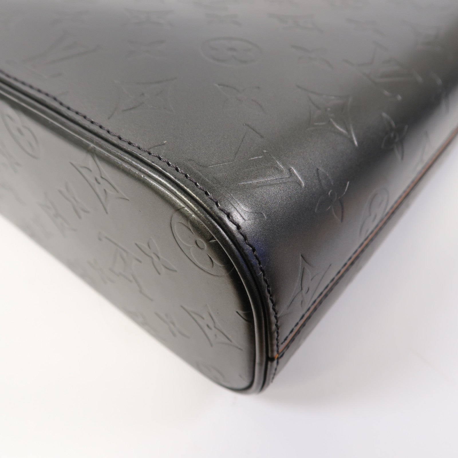 LOUIS VUITTON Monogram Mat Wilwood Tote Bag銀扣肩背袋銀色