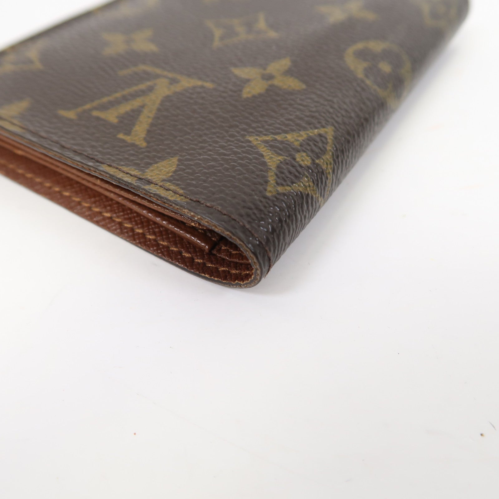 LOUIS VUITTON Monogram Trifold錢包啡色