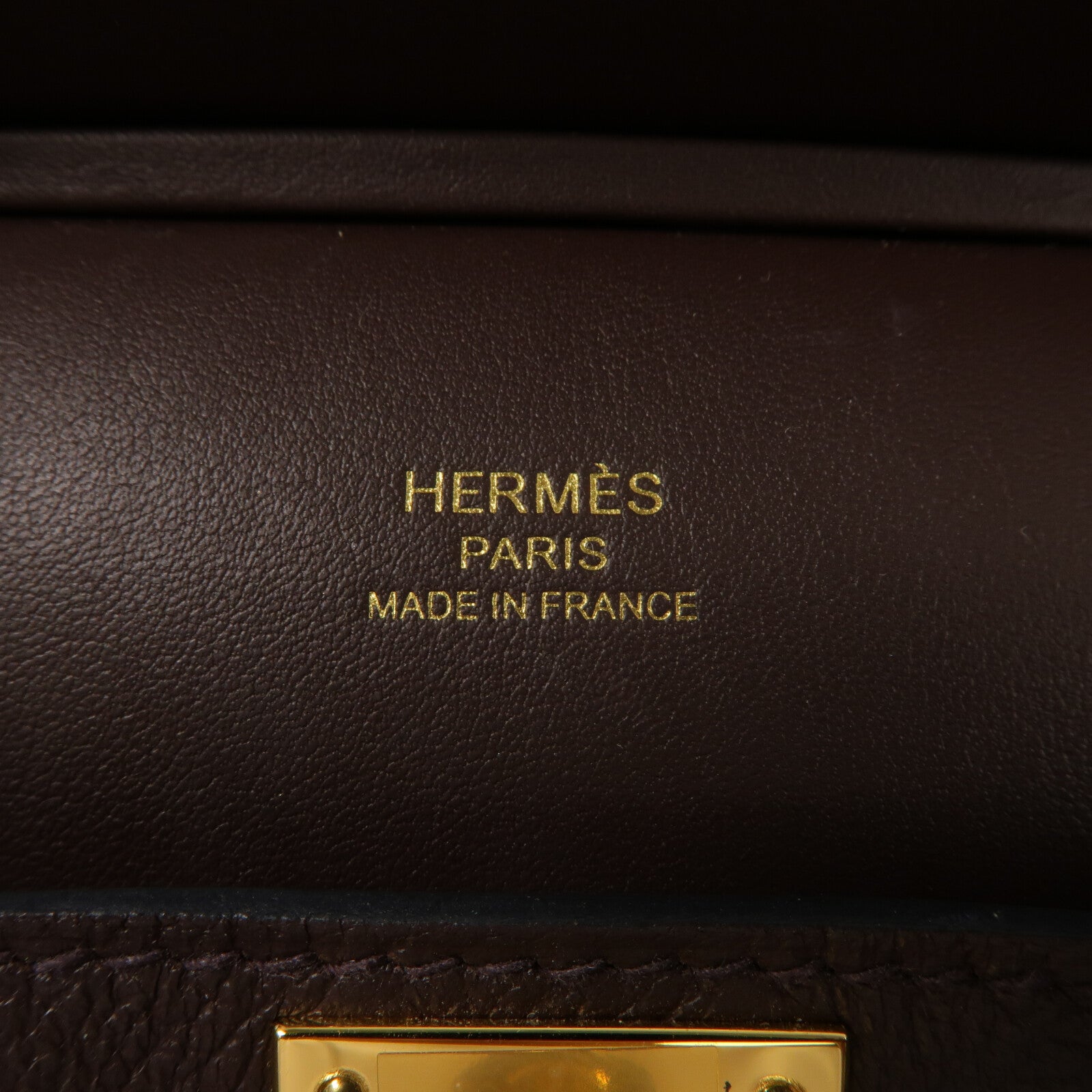 HERMES Evercolor皮革Mini Jypsiere肩背袋Chocolate