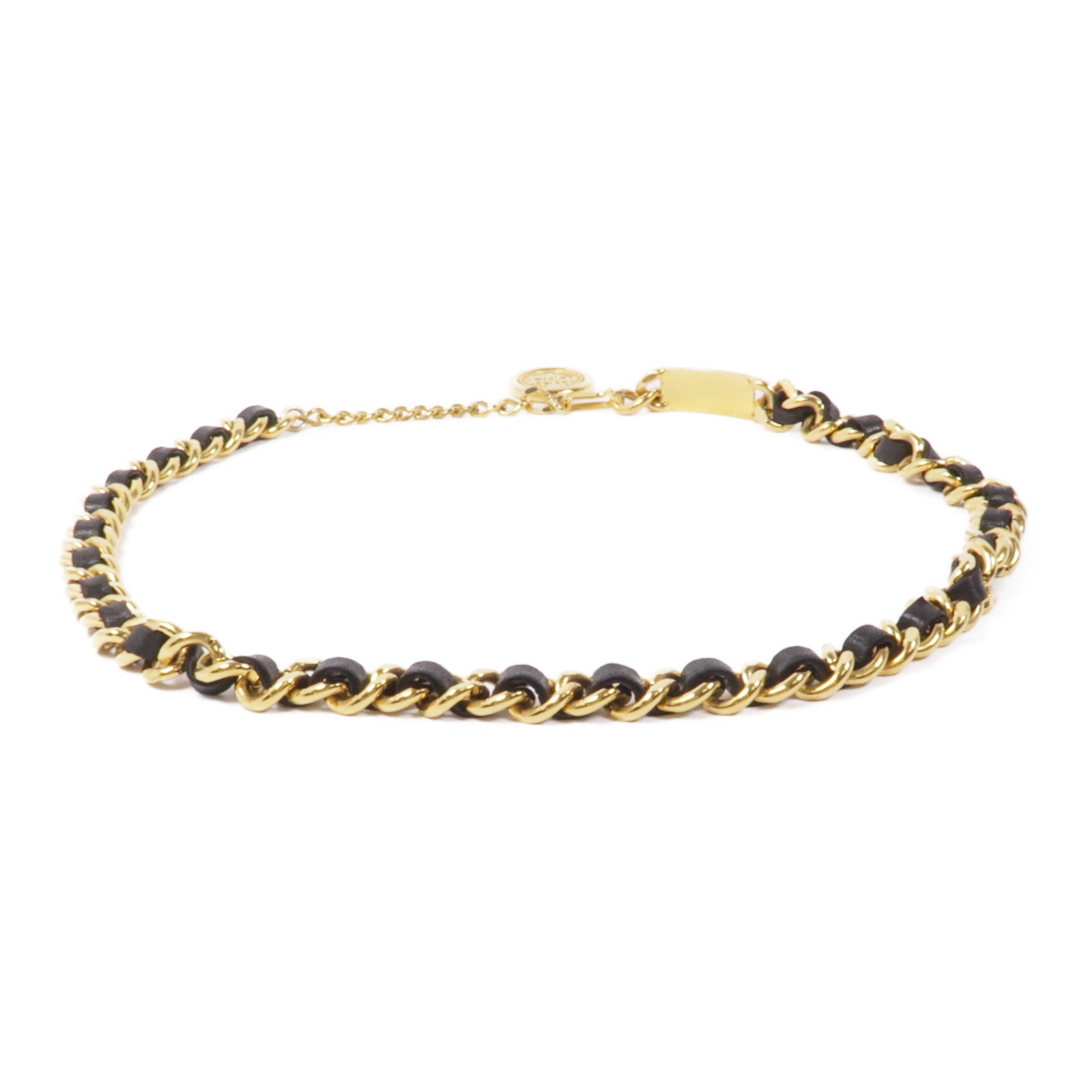 CHANEL 皮革/金屬Vintage Chain Belt皮帶