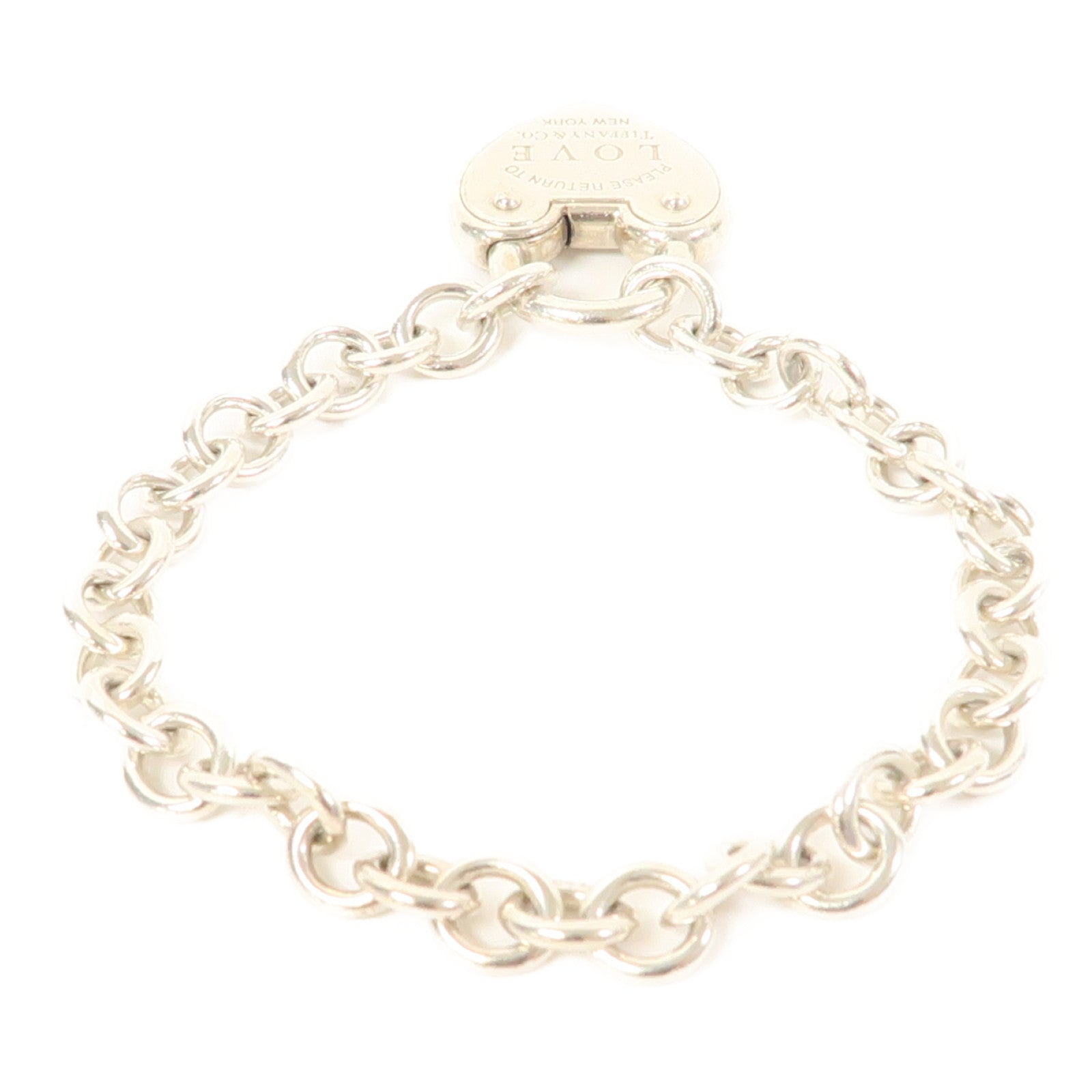 TIFFANY＆CO 925純銀Return to Tiffany Love Lock Bracelet手鏈