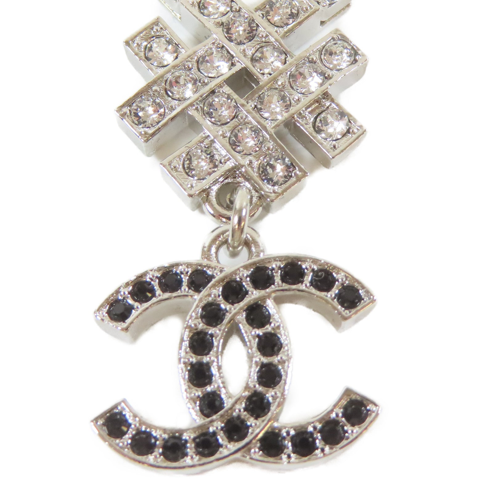 CHANEL 金屬Necklace項鍊銀色
