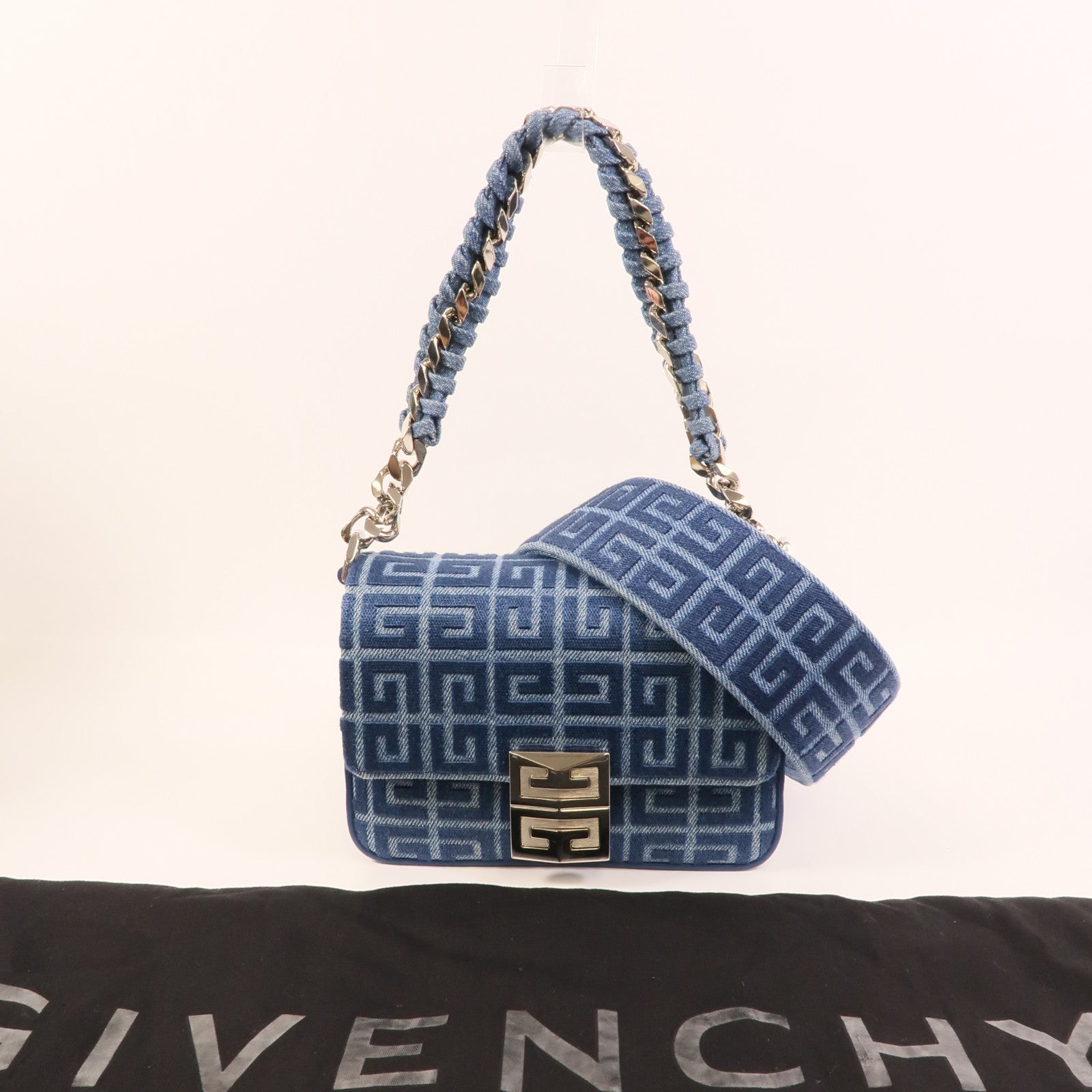 GIVENCHY Denim 2Way Shoulder Bag手挽肩背兩用袋