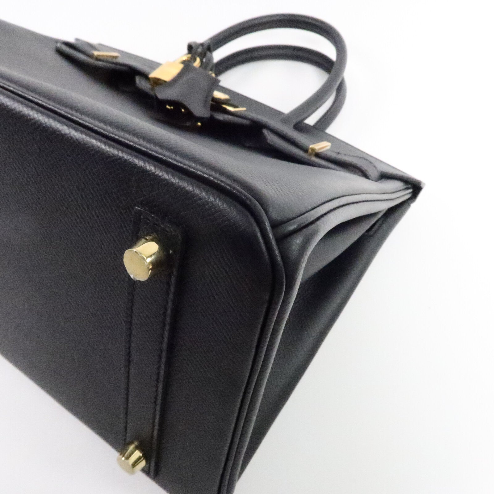HERMES Epsom皮革Birkin 30手挽袋Noir